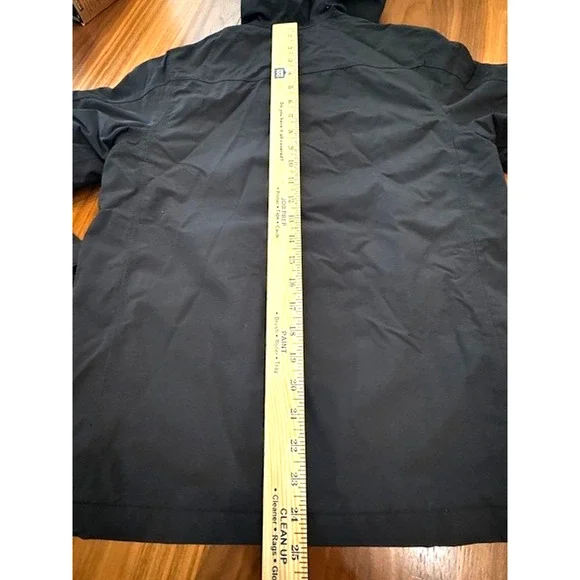 Lands End Grow A-longs Snow & Ski Snowboard Black Pants Jacket Set Medium 10 12 - Picture 13 of 16